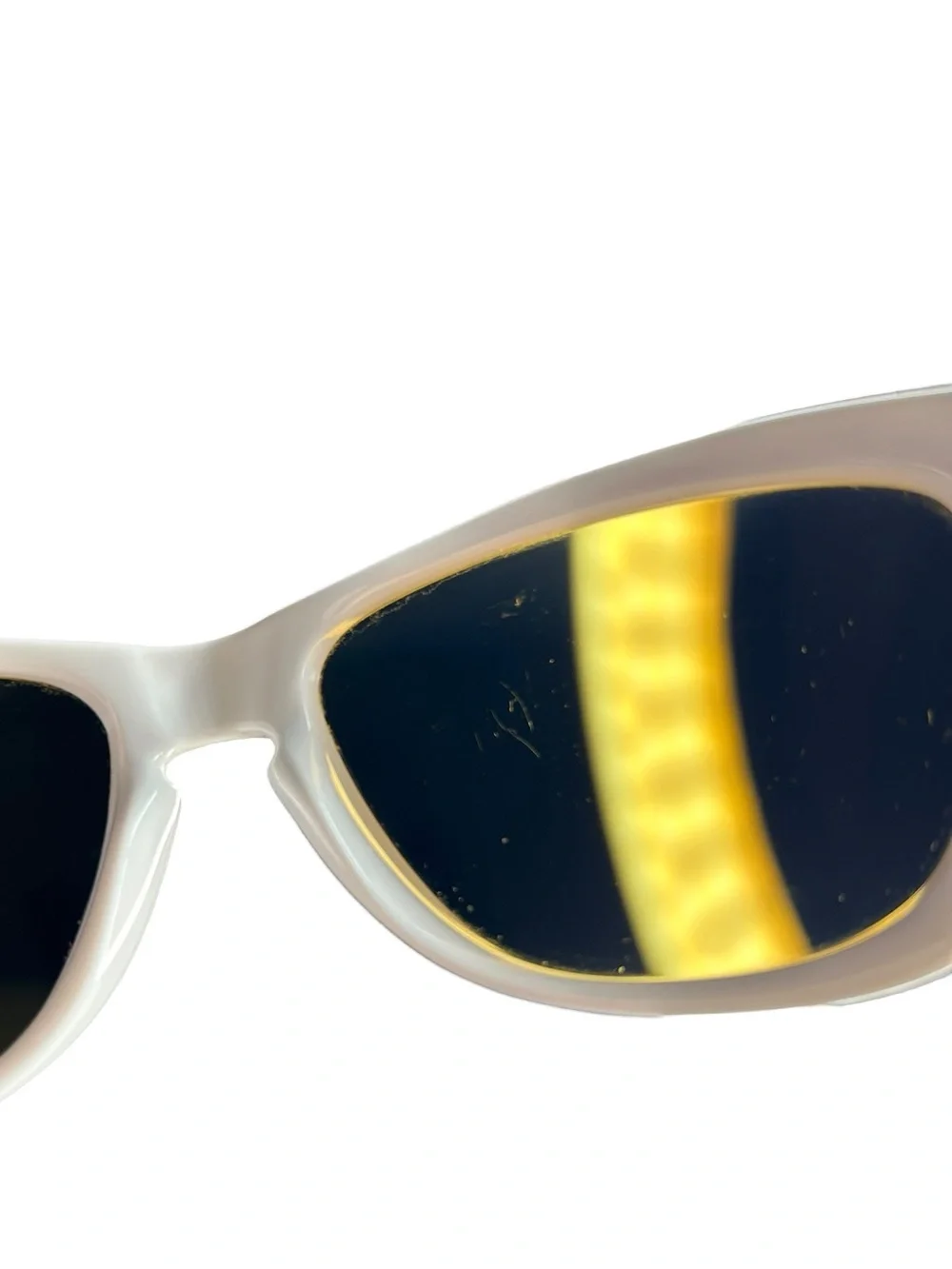 Oakley Jupiter Polished White 24K Gold Iridium Sunglasses 03-249
